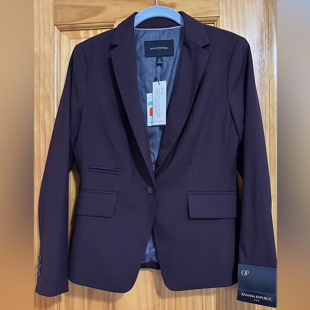 Banana Republic Rich Plum Jacket 0P